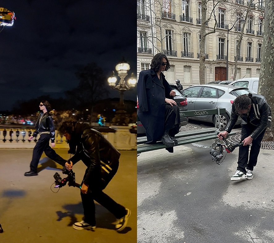 Making of clip ELLI de Yara Lapidus, rues de paris